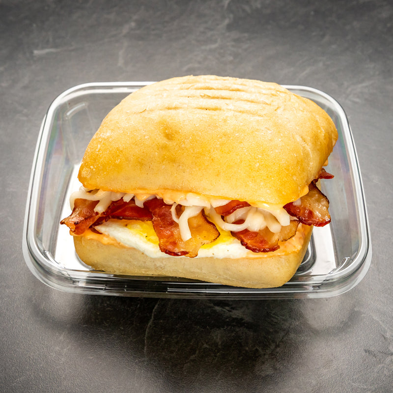 CANADIAN BACON, EGG & CHEESE PANINI