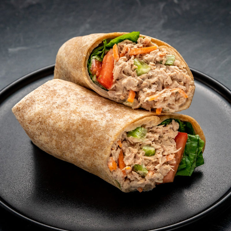 TUNA SALAD WRAP W/ SMALL MIXED FRUIT (BOX LUNCH)
