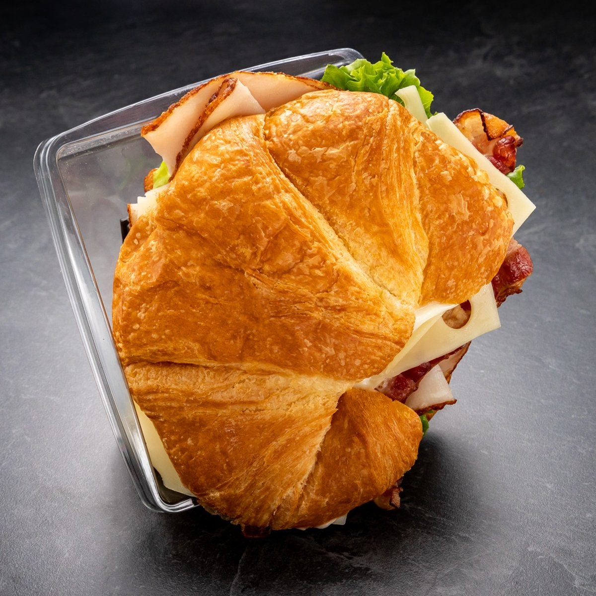 TURKEY CLUB CROISSANT (No Bacon) (Box Lunch) (AdventHealth) GrbNGo